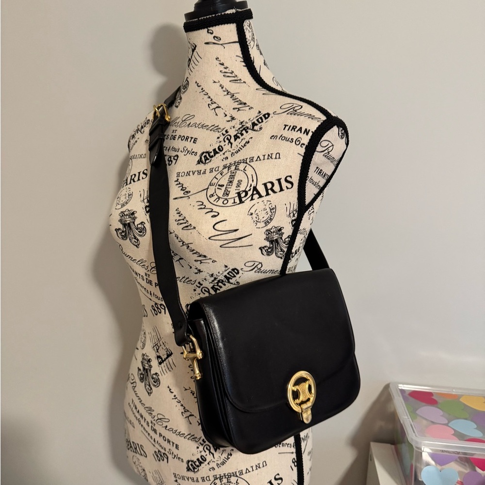 Vintage Celine Triomphe shoulder bag